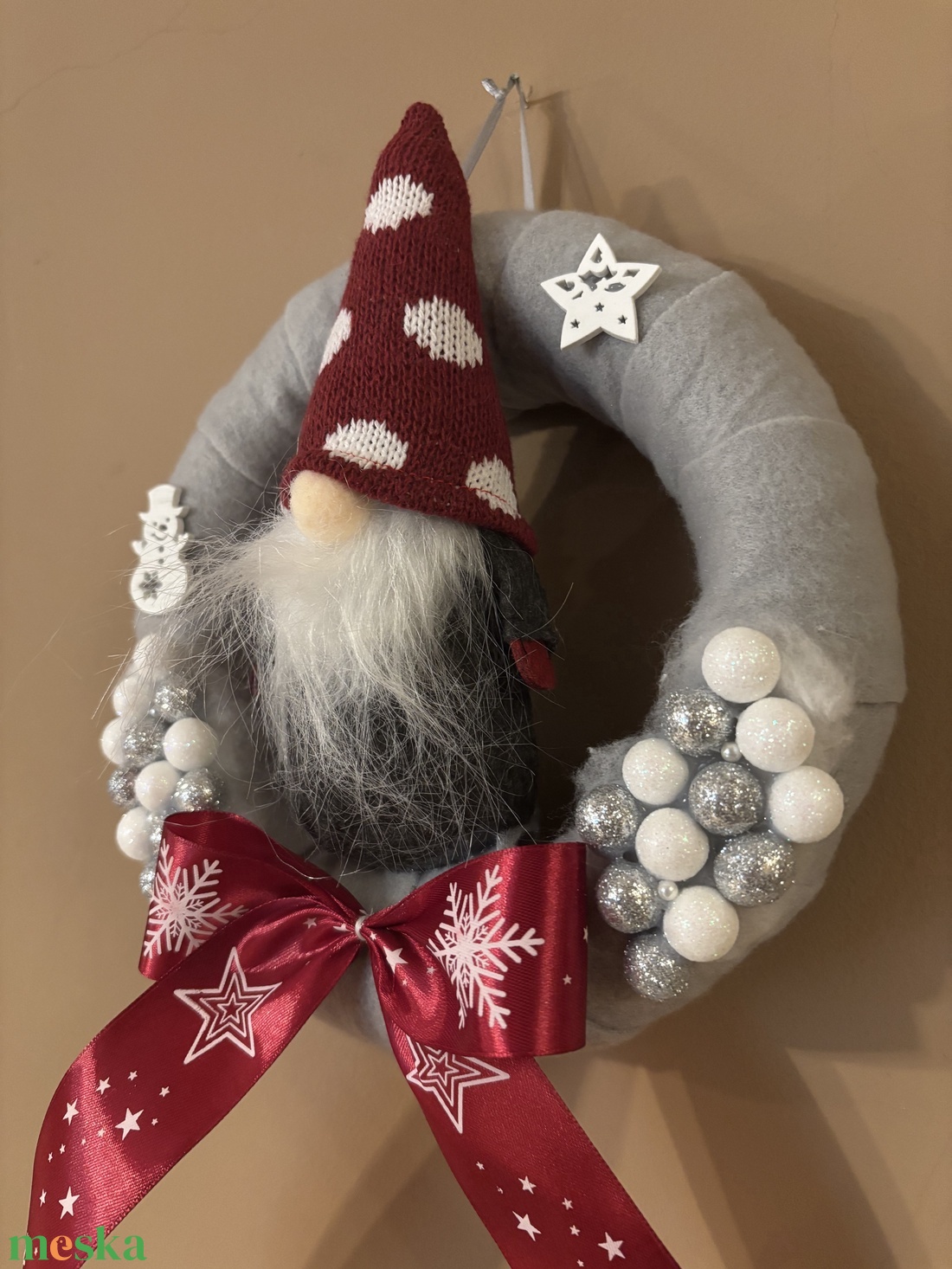 Karácsonyi Ajtódísz - karácsony - karácsonyi lakásdekoráció - karácsonyi ajtódíszek - Meska.hu