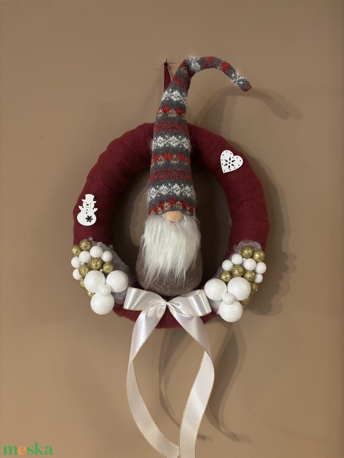 Karácsonyi Ajtódísz - karácsony - karácsonyi lakásdekoráció - karácsonyi ajtódíszek - Meska.hu