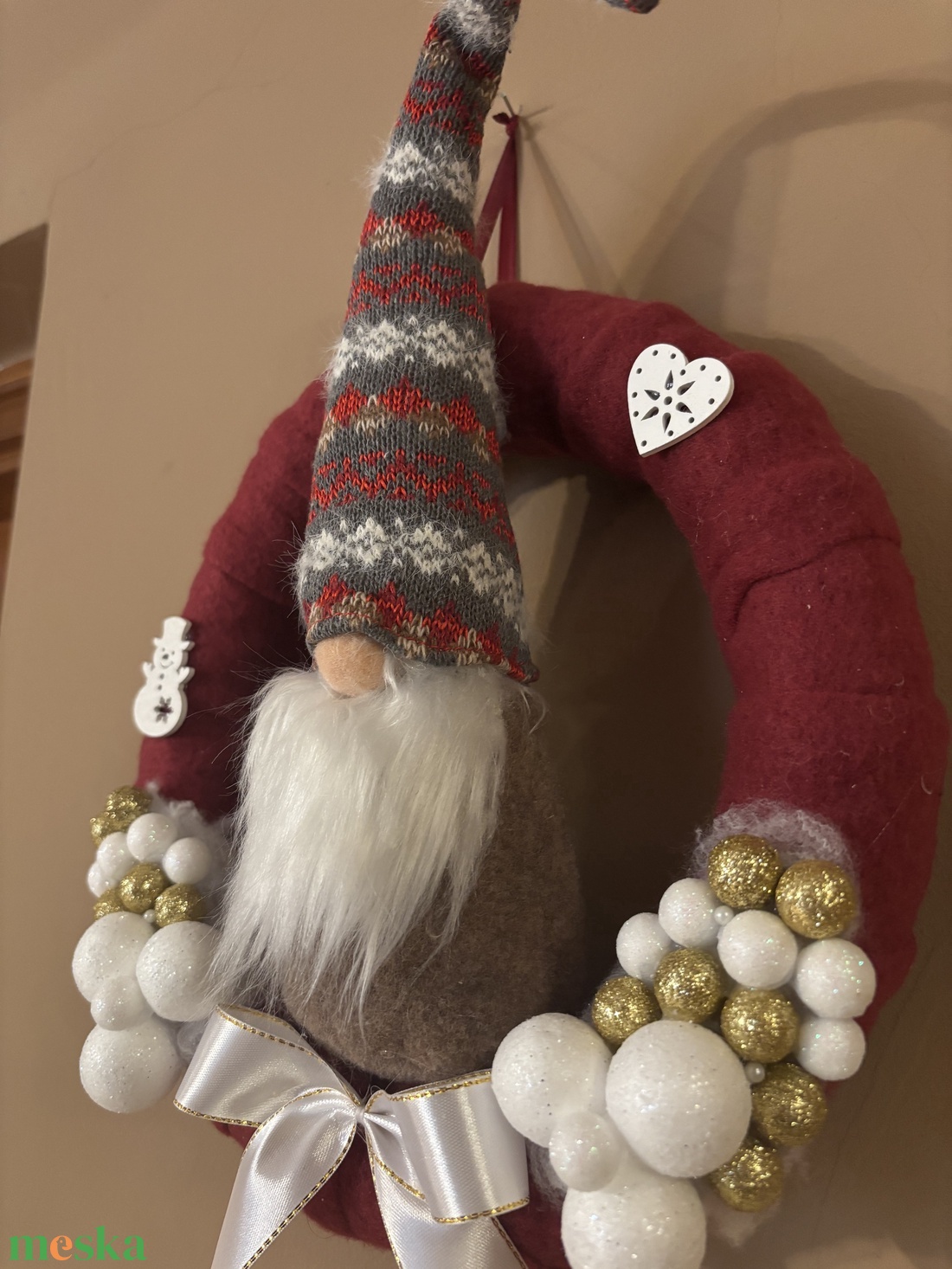 Karácsonyi Ajtódísz - karácsony - karácsonyi lakásdekoráció - karácsonyi ajtódíszek - Meska.hu