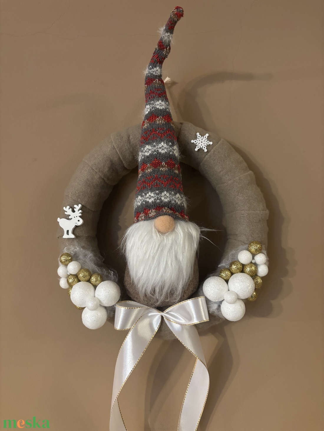 Karácsonyi Ajtódísz - karácsony - karácsonyi lakásdekoráció - karácsonyi ajtódíszek - Meska.hu