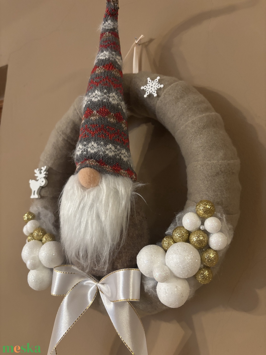 Karácsonyi Ajtódísz - karácsony - karácsonyi lakásdekoráció - karácsonyi ajtódíszek - Meska.hu