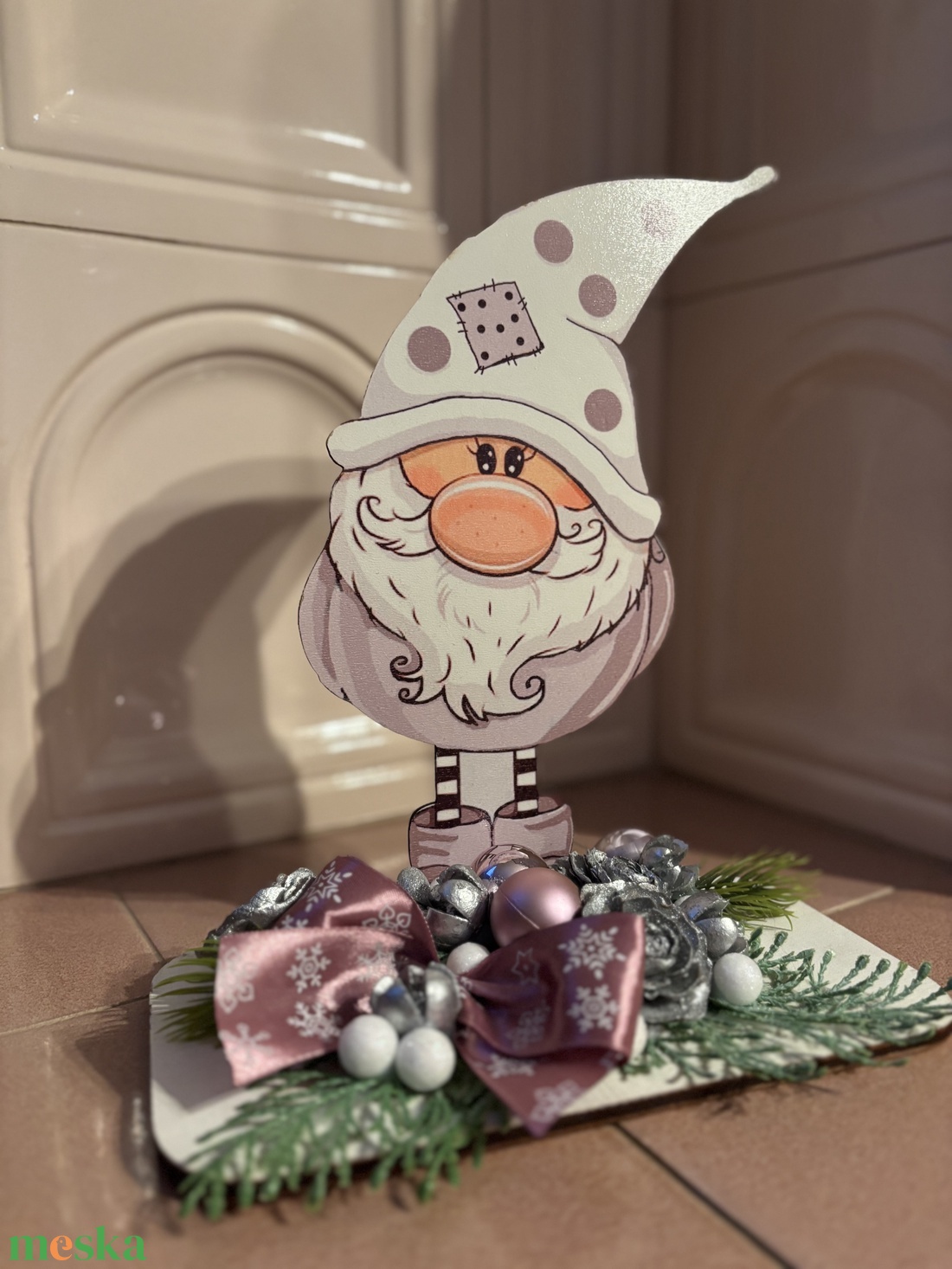 Karácsonyi asztaldísz  - karácsony - adventi díszek - adventi asztaldísz - Meska.hu