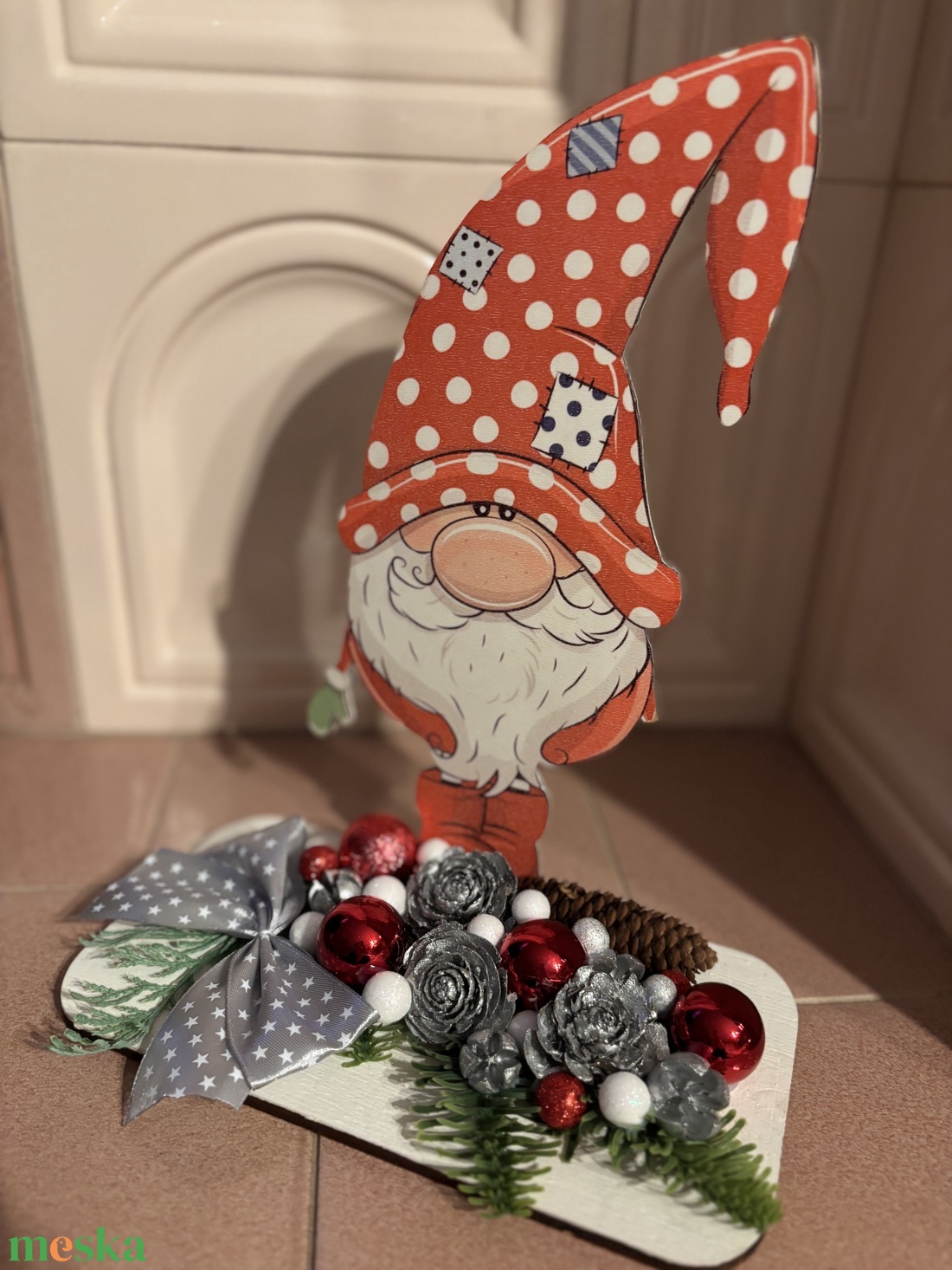 Karácsonyi asztaldísz - karácsony - adventi díszek - adventi asztaldísz - Meska.hu