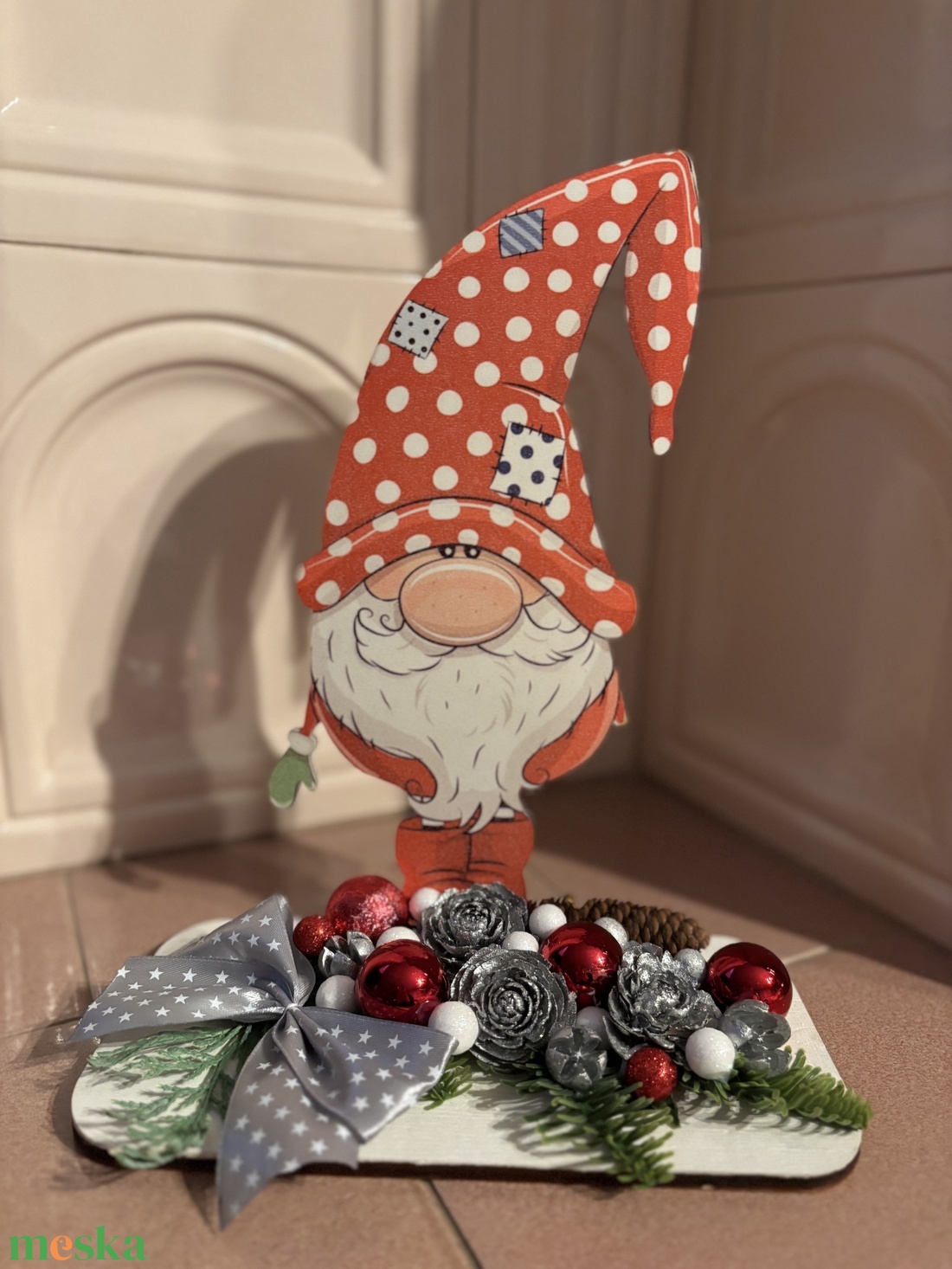 Karácsonyi asztaldísz - karácsony - adventi díszek - adventi asztaldísz - Meska.hu