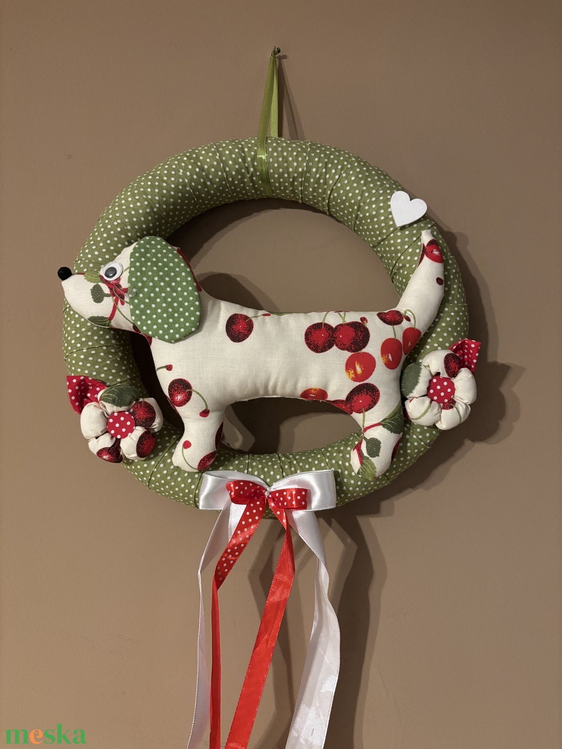 Tacsis koszorú - otthon & életmód - dekoráció - ajtó- és ablak dekoráció - ajtódísz & kopogtató - Meska.hu