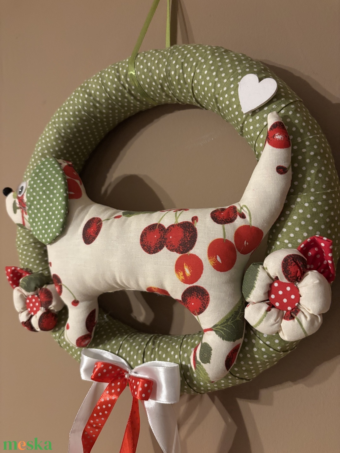 Tacsis koszorú - otthon & életmód - dekoráció - ajtó- és ablak dekoráció - ajtódísz & kopogtató - Meska.hu