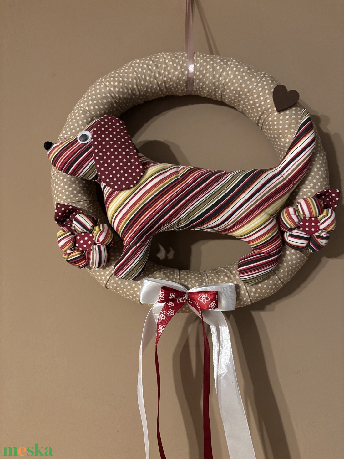 Tacsis Koszorú - otthon & életmód - dekoráció - ajtó- és ablak dekoráció - ajtódísz & kopogtató - Meska.hu