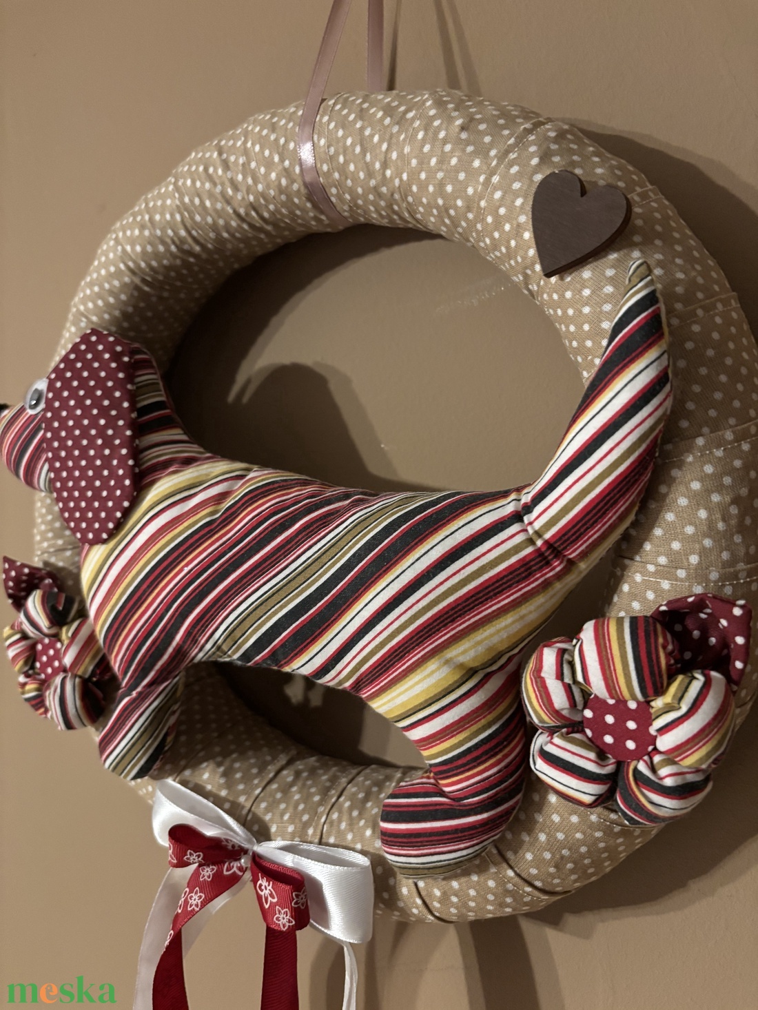 Tacsis Koszorú - otthon & életmód - dekoráció - ajtó- és ablak dekoráció - ajtódísz & kopogtató - Meska.hu