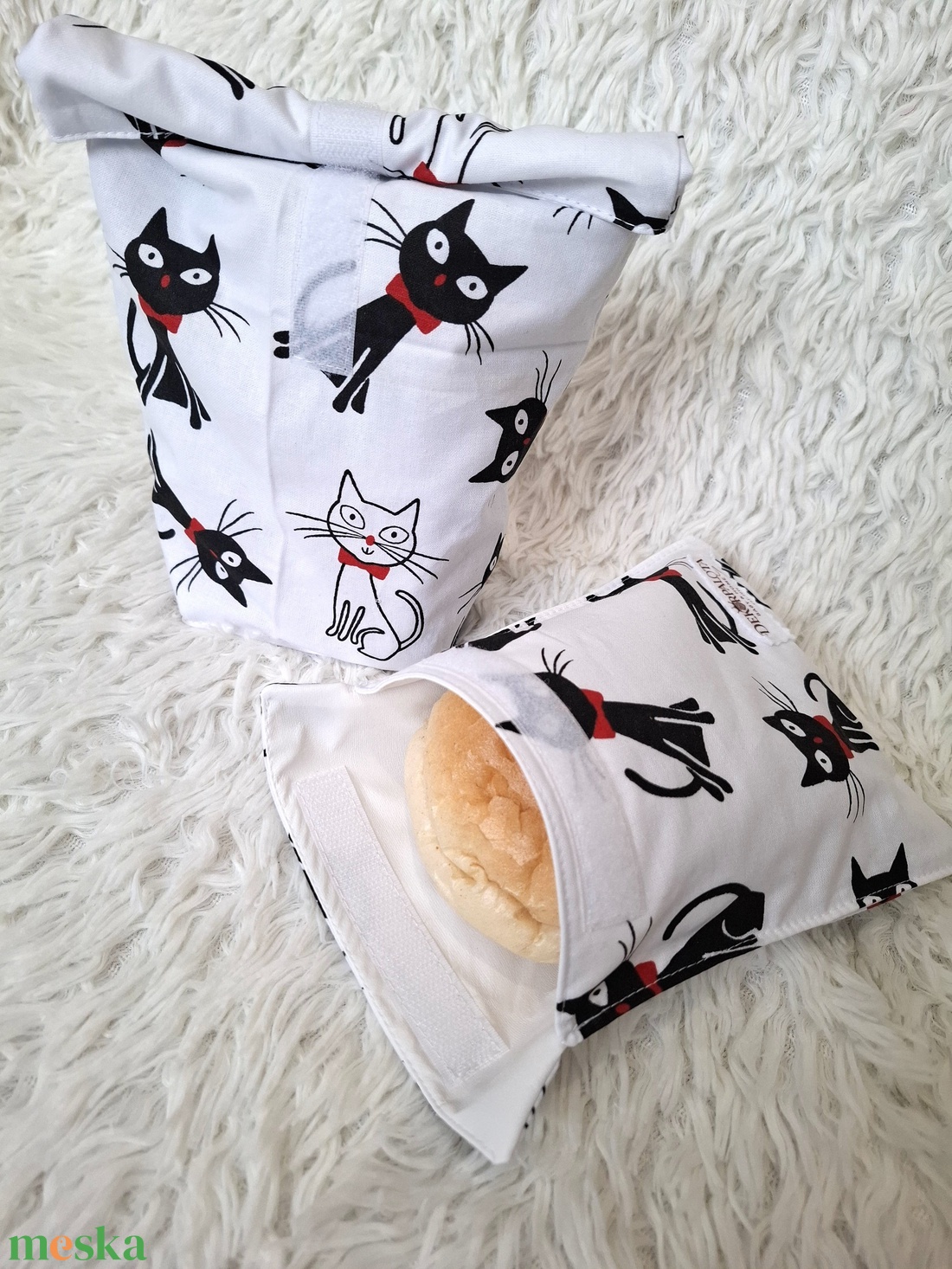 Cicás Uzsonnás szett - táska & tok - uzsonna- & ebéd tartó - szendvics csomagoló - Meska.hu