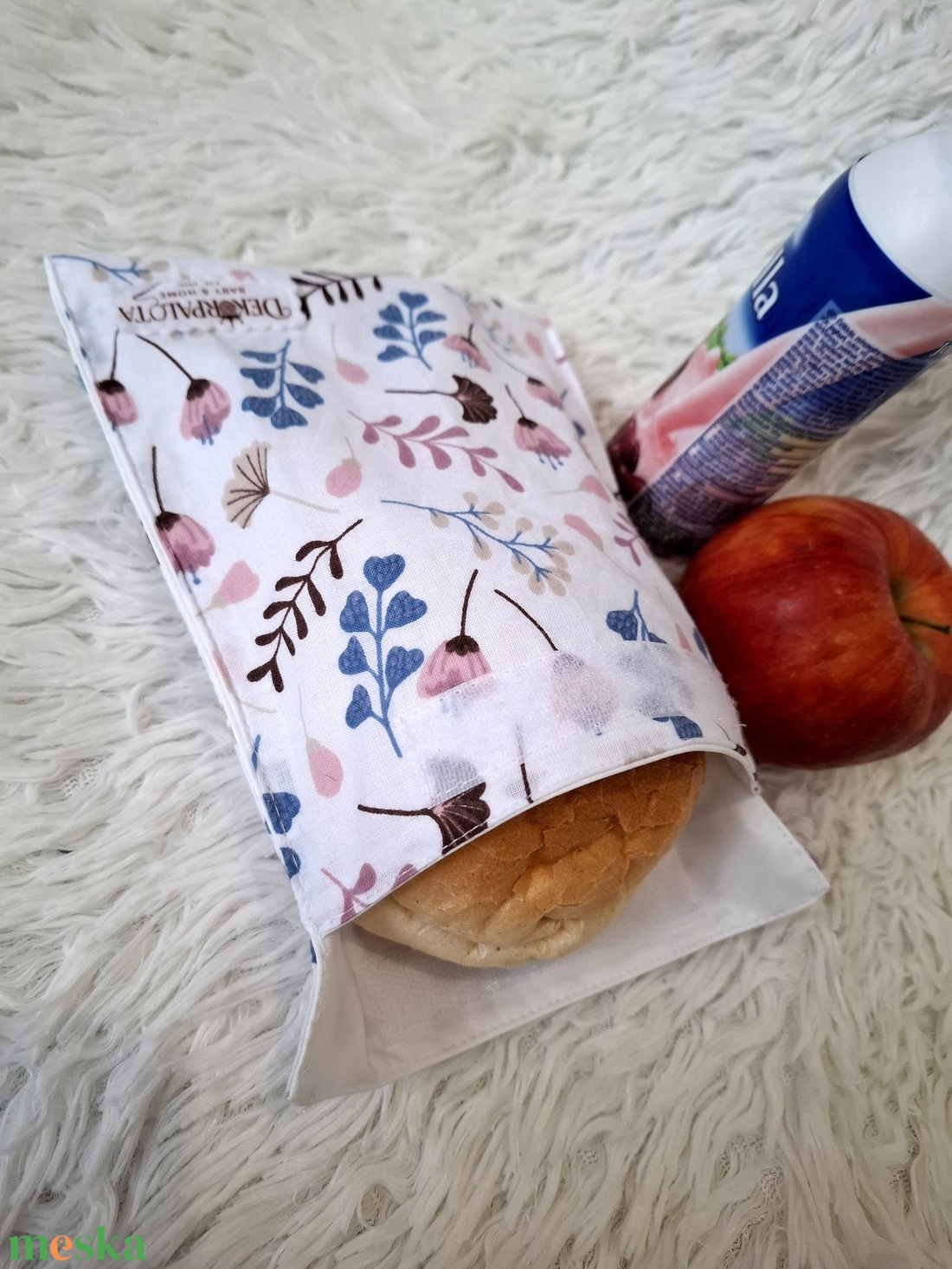 Ginko mintás Uzsonnás szett - táska & tok - uzsonna- & ebéd tartó - szendvics csomagoló - Meska.hu