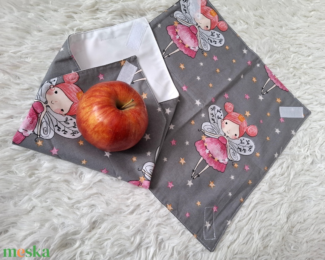 Tündérlányos újraszalvéta  - táska & tok - uzsonna- & ebéd tartó - szendvics csomagoló - Meska.hu