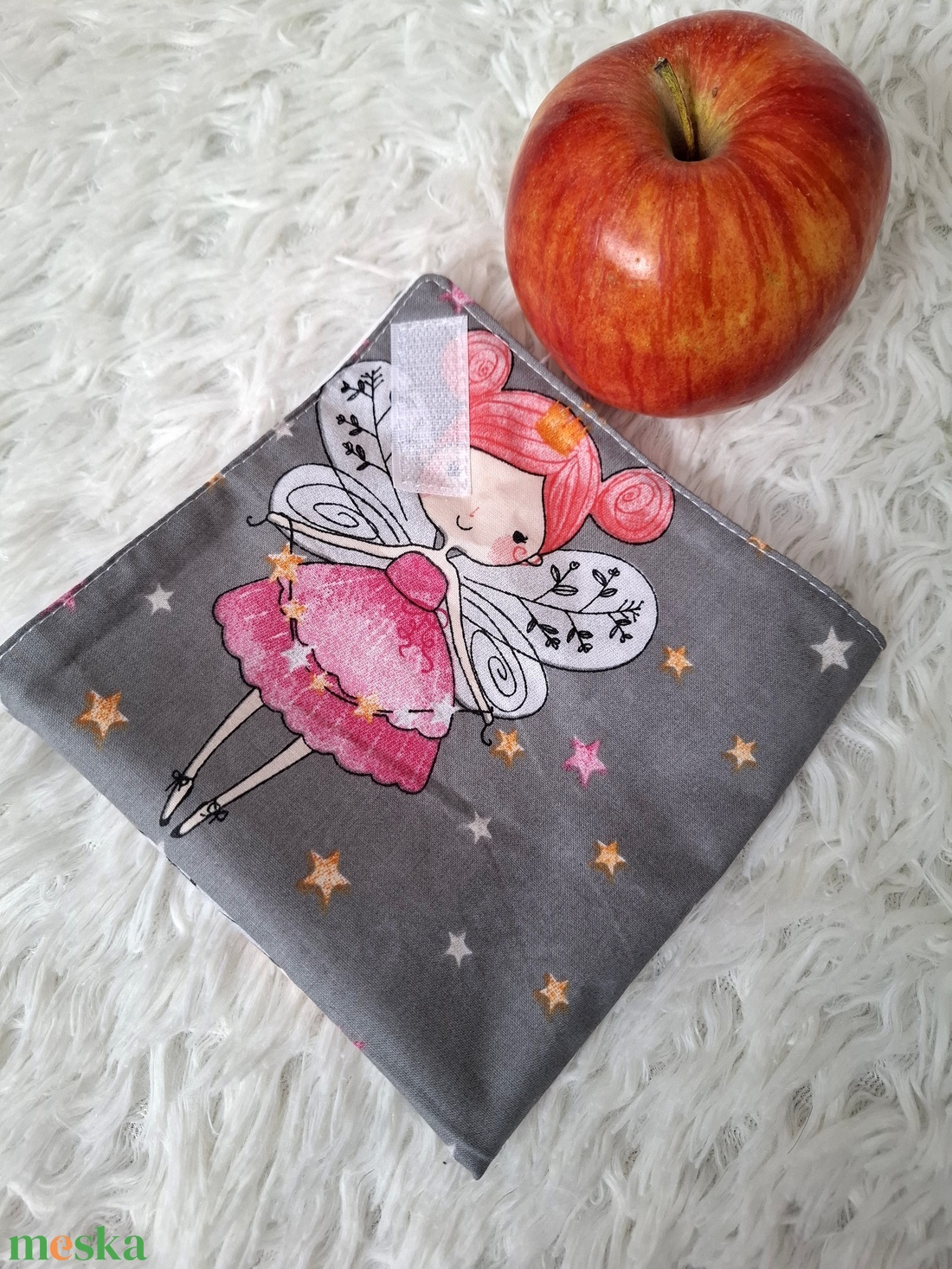 Tündérlányos újraszalvéta  - táska & tok - uzsonna- & ebéd tartó - szendvics csomagoló - Meska.hu