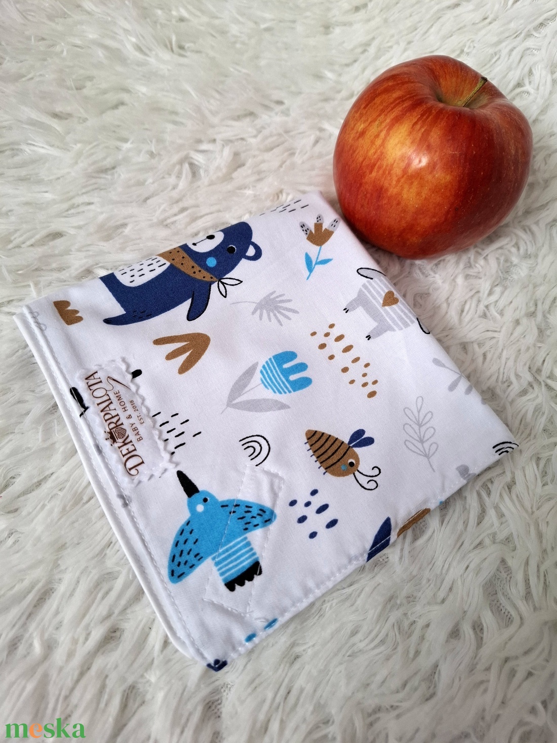 Erdei állatok Újraszalvéta - táska & tok - uzsonna- & ebéd tartó - szendvics csomagoló - Meska.hu