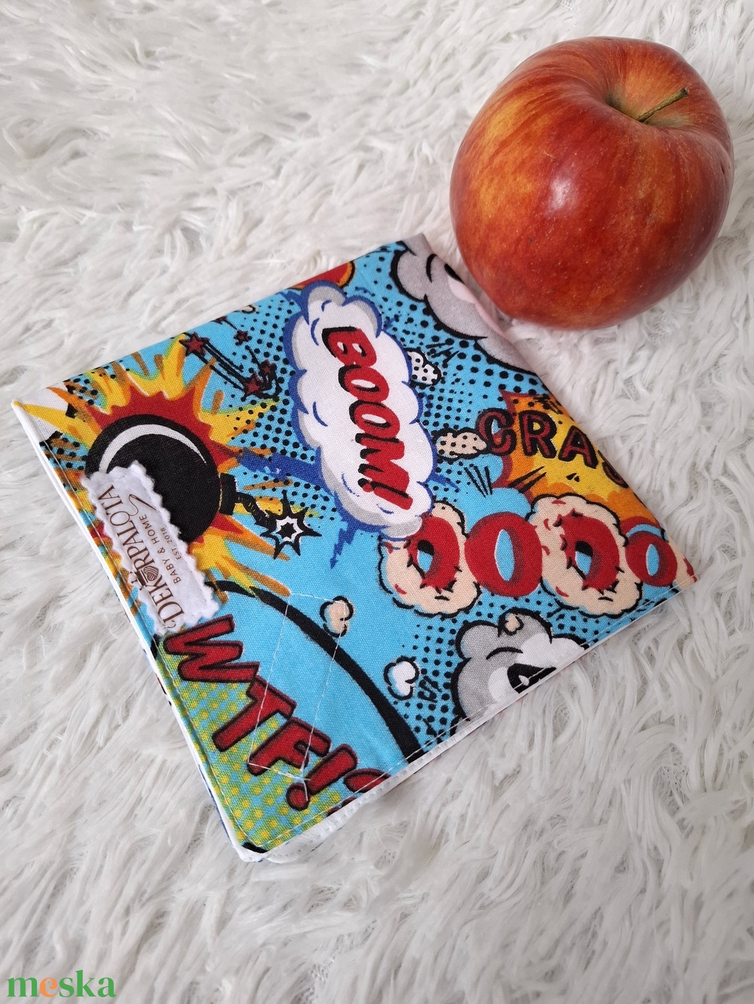 Képregényes újraszalvéta - táska & tok - uzsonna- & ebéd tartó - szendvics csomagoló - Meska.hu