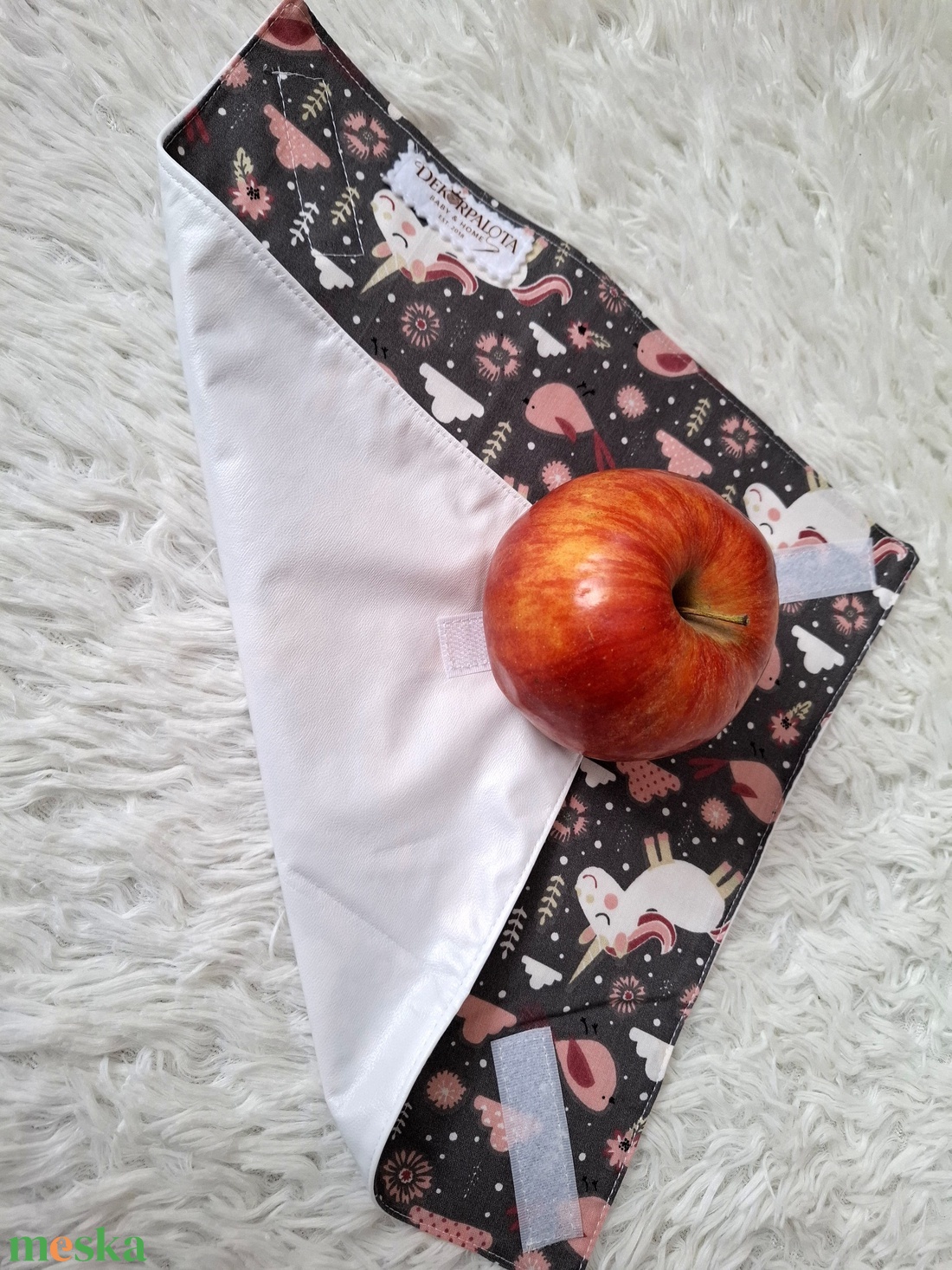 Unikornisos újraszalvéta - táska & tok - uzsonna- & ebéd tartó - szendvics csomagoló - Meska.hu