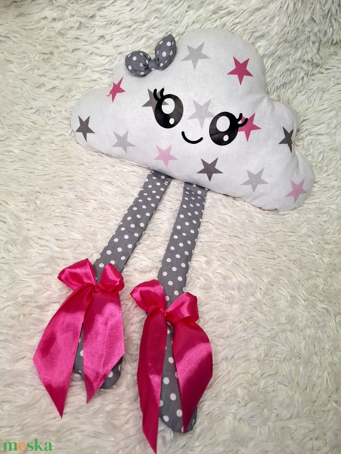 Felhő alakú díszpárna - otthon & életmód - lakástextil - párna & párnahuzat - forma párna - Meska.hu