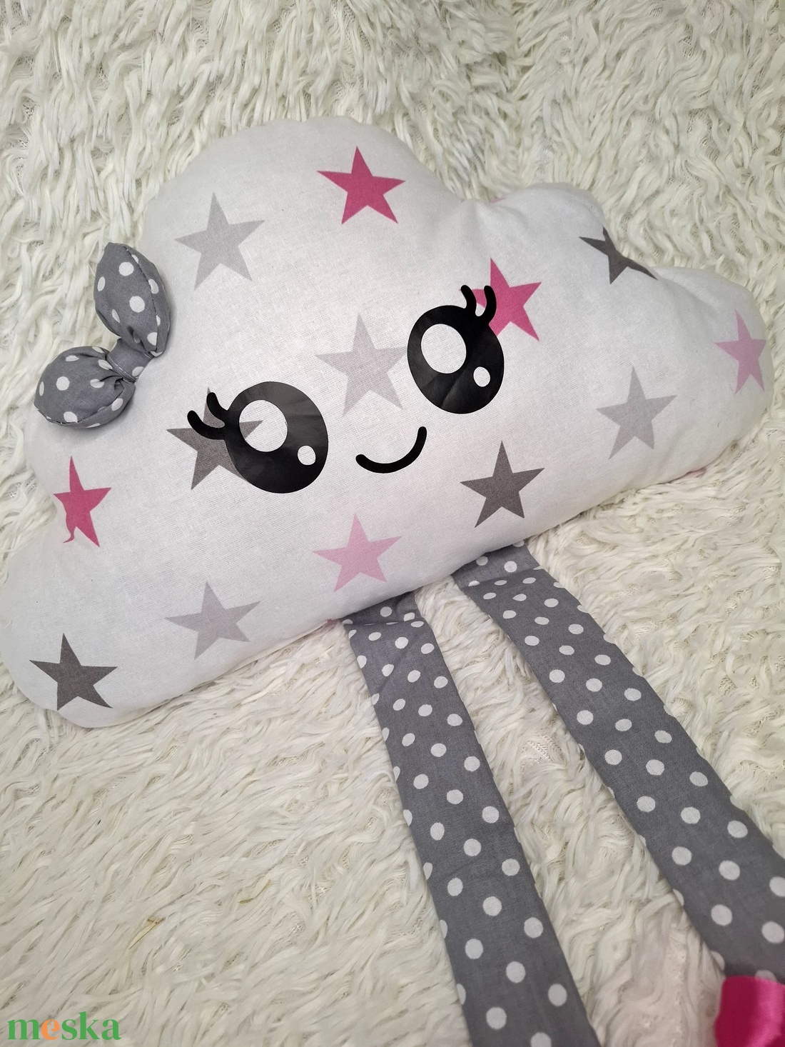 Felhő alakú díszpárna - otthon & életmód - lakástextil - párna & párnahuzat - forma párna - Meska.hu