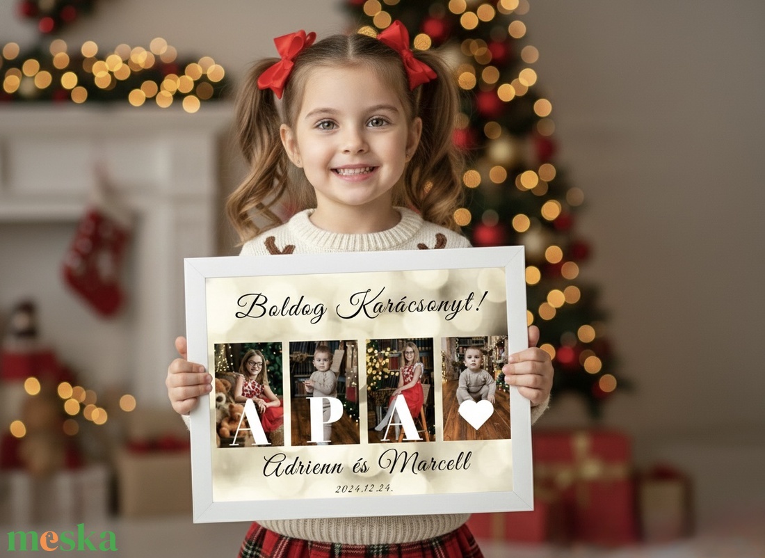 Boldog Karácsonyt Apa falikép - karácsony - karácsonyi lakásdekoráció - karácsonyi lakásdíszek - Meska.hu