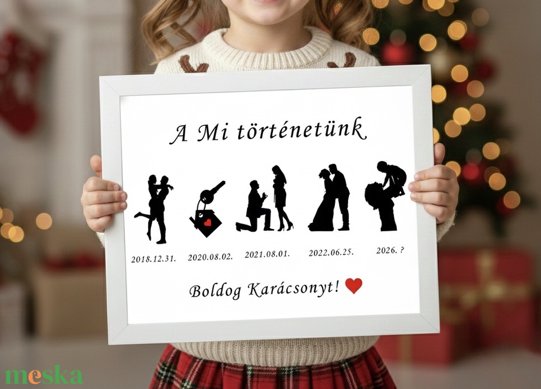 Boldog Karácsonyt Bababejelentő falikép - karácsony - karácsonyi lakásdekoráció - karácsonyi lakásdíszek - Meska.hu