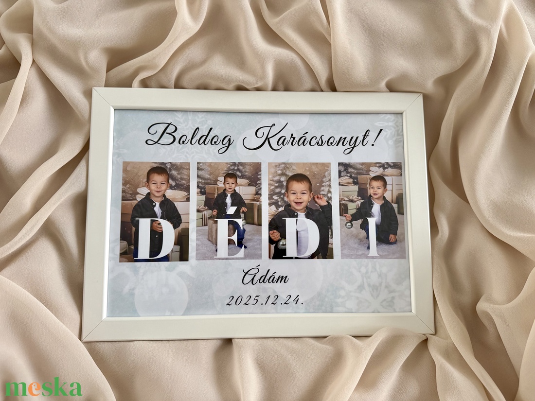 Boldog Karácsonyt Dédi falikép - karácsony - karácsonyi lakásdekoráció - karácsonyi lakásdíszek - Meska.hu