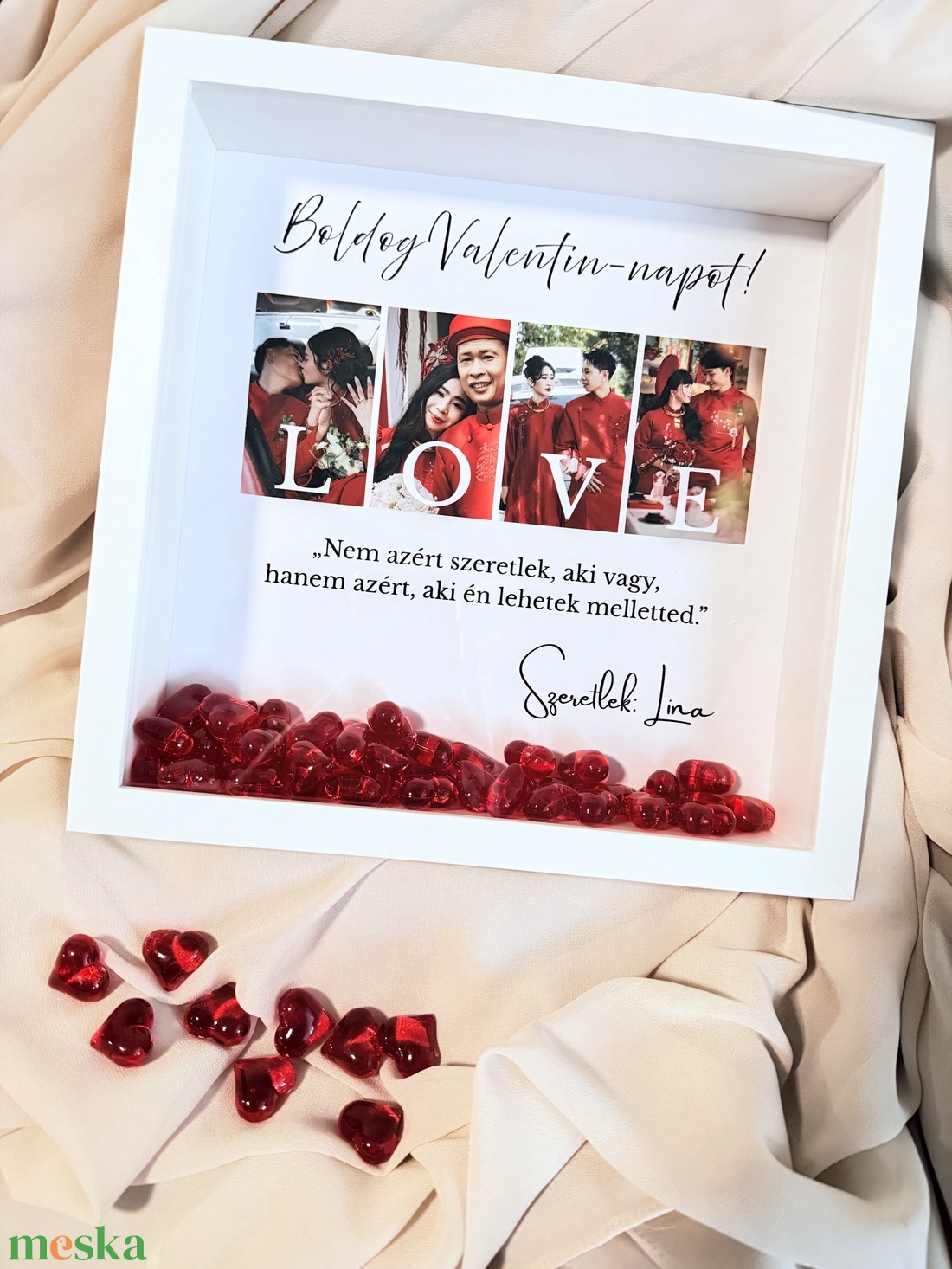 Boldog Valentin-napot 3D képkeret - otthon & életmód - dekoráció - kép & falikép - képkeret - Meska.hu