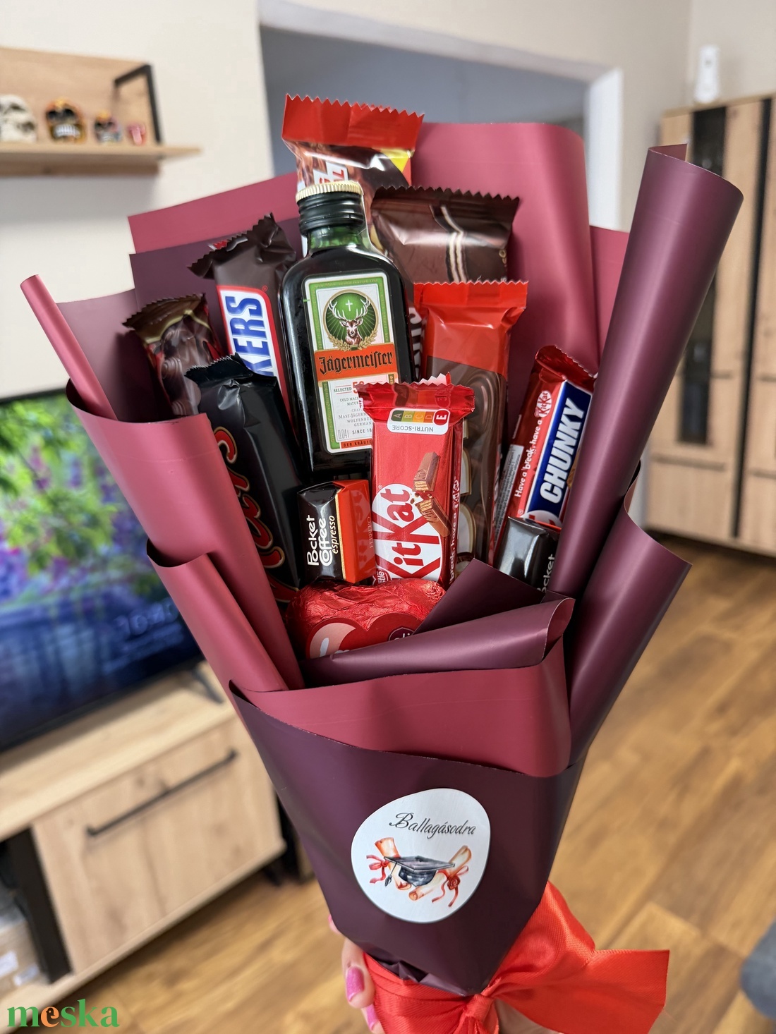 Ballagási ehető csokor  - otthon & életmód - virágdekoráció - virágok - virágcsokor - Meska.hu
