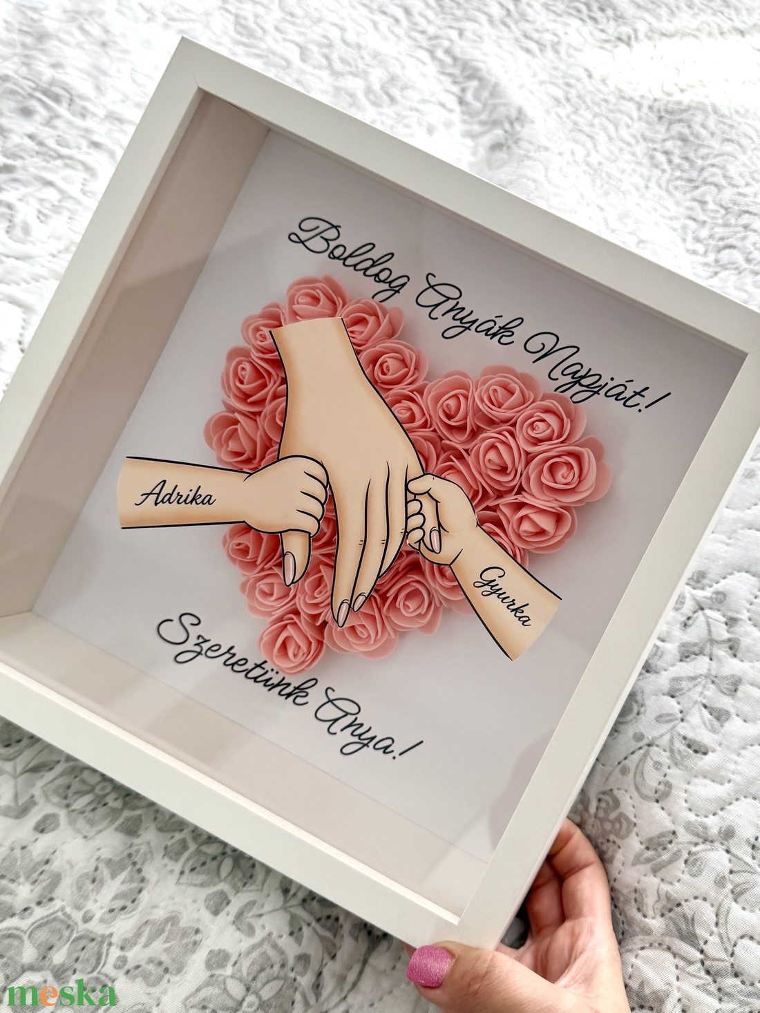 Boldog Anyák Napját 3D falikép - otthon & életmód - dekoráció - kép & falikép - 3d képek - Meska.hu