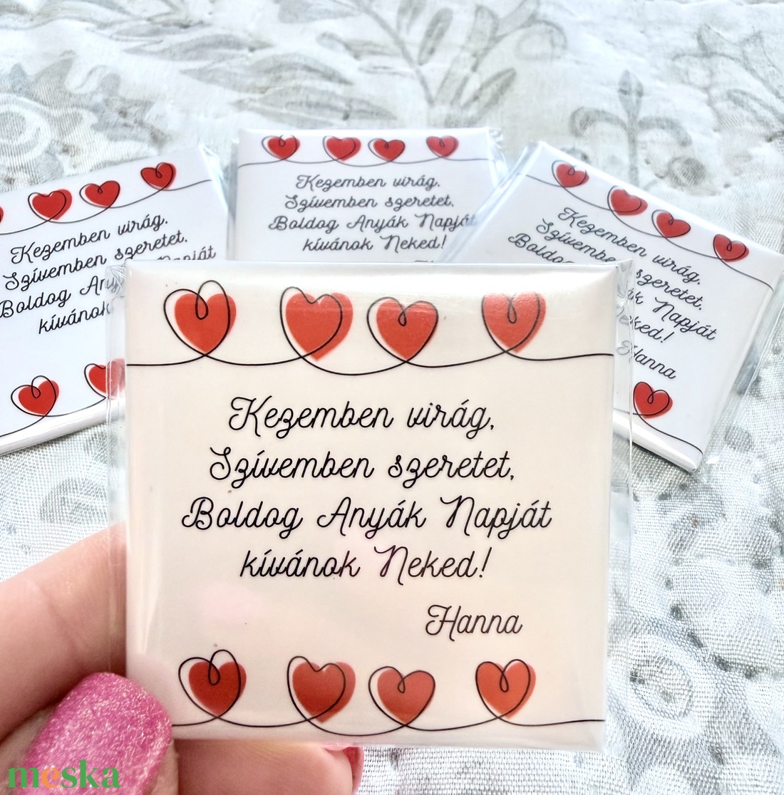 Boldog Anyák Napját hűtőmágnes - otthon & életmód - konyhafelszerelés, tálalás - konyhai dekoráció - hűtőmágnes - Meska.hu