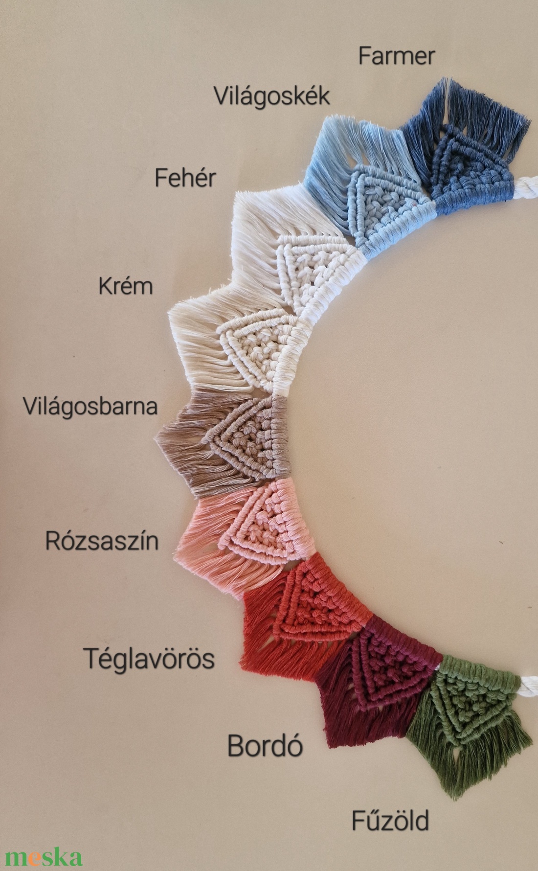 Őszi makramé mandala falidísz - otthon & életmód - dekoráció - fali és függő dekoráció - falra akasztható dekor - Meska.hu Őszi makramé mandala falidísz - otthon & életmód - dekoráció - fali és függő dekoráció - falra akasztható dekor - Meska.hu