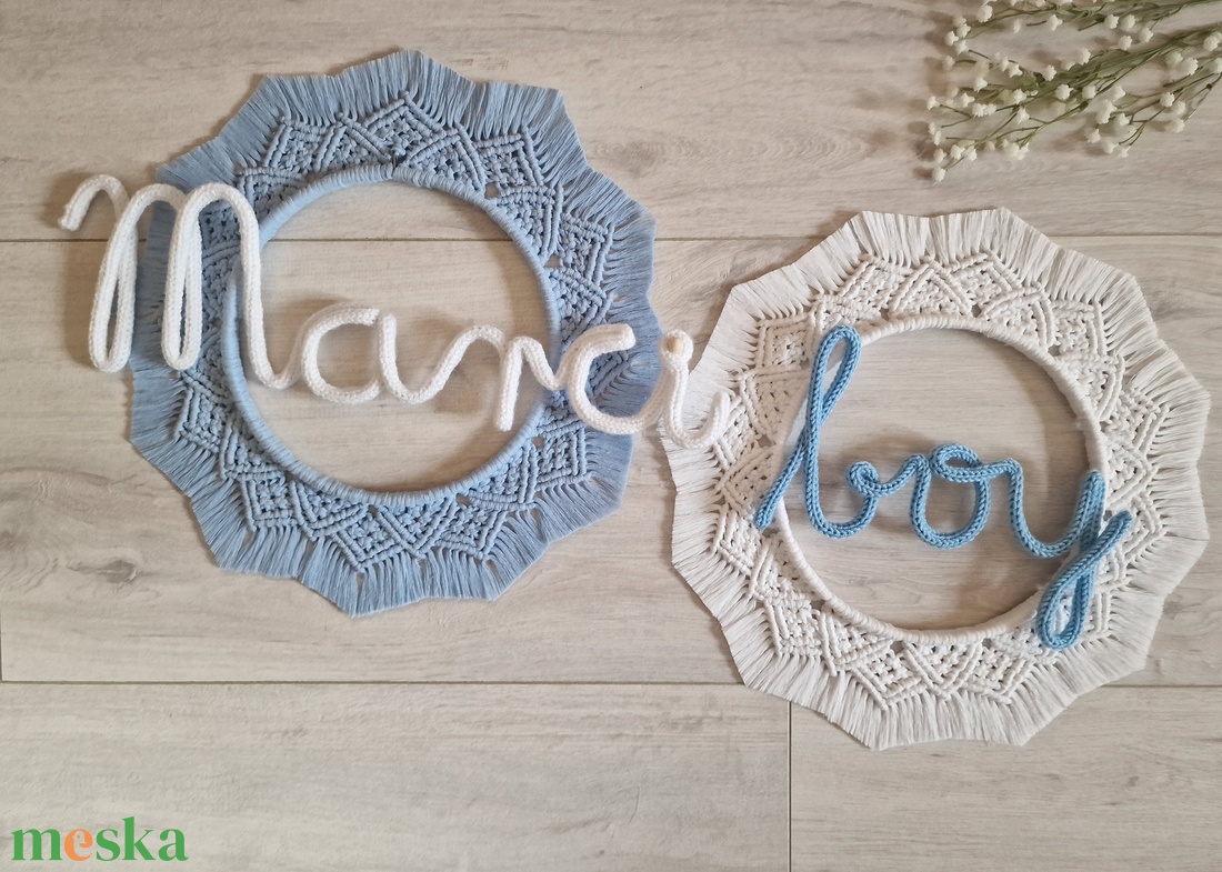 Fiús makramé mandala falidísz névvel - otthon & életmód - babaszoba, gyerekszoba - gyerek névtábla - Meska.hu Fiús makramé mandala falidísz névvel - otthon & életmód - babaszoba, gyerekszoba - gyerek névtábla - Meska.hu