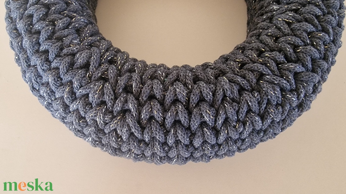  Horgolt adventi koszorú skandináv stílusban - karácsony - adventi díszek - adventi koszorú - Meska.hu