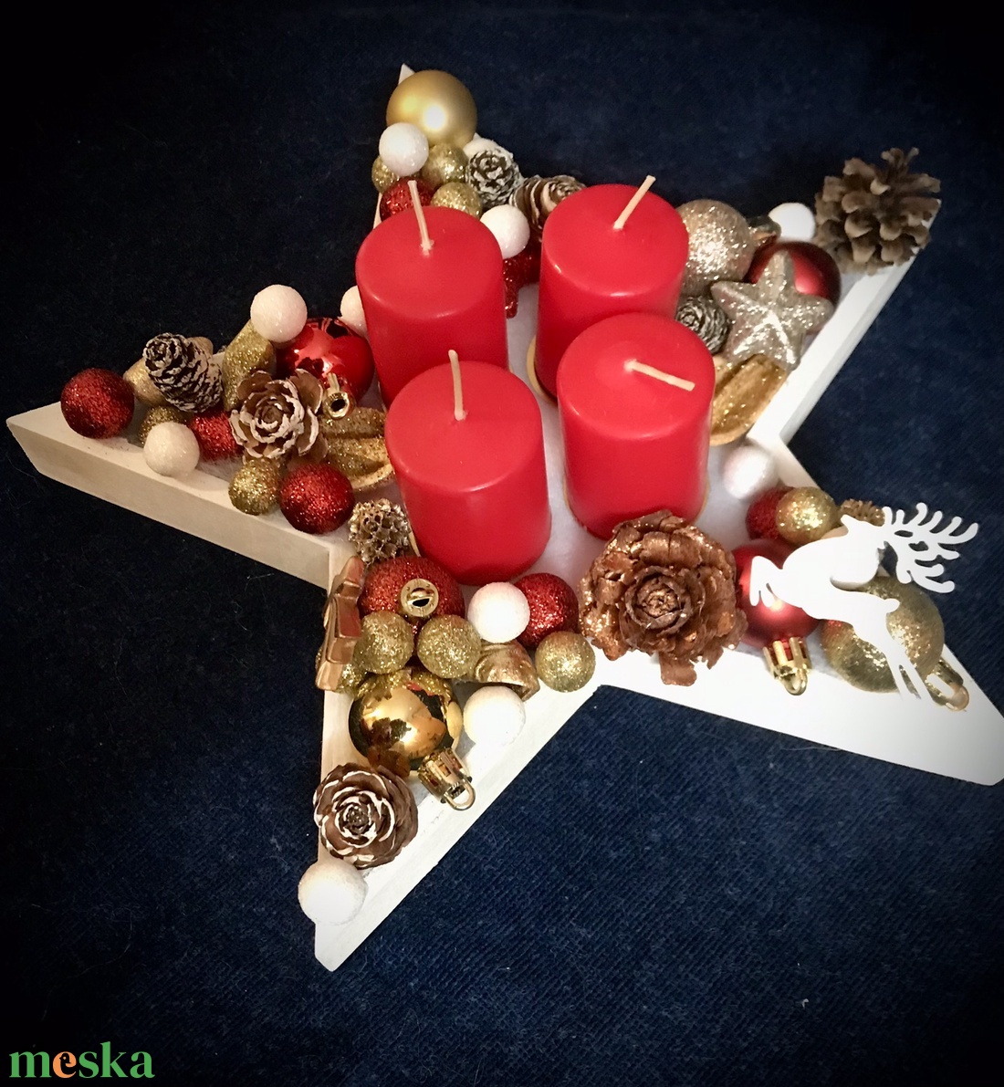 Egy csillagnyi Advent - karácsony - adventi díszek - adventi asztaldísz - Meska.hu