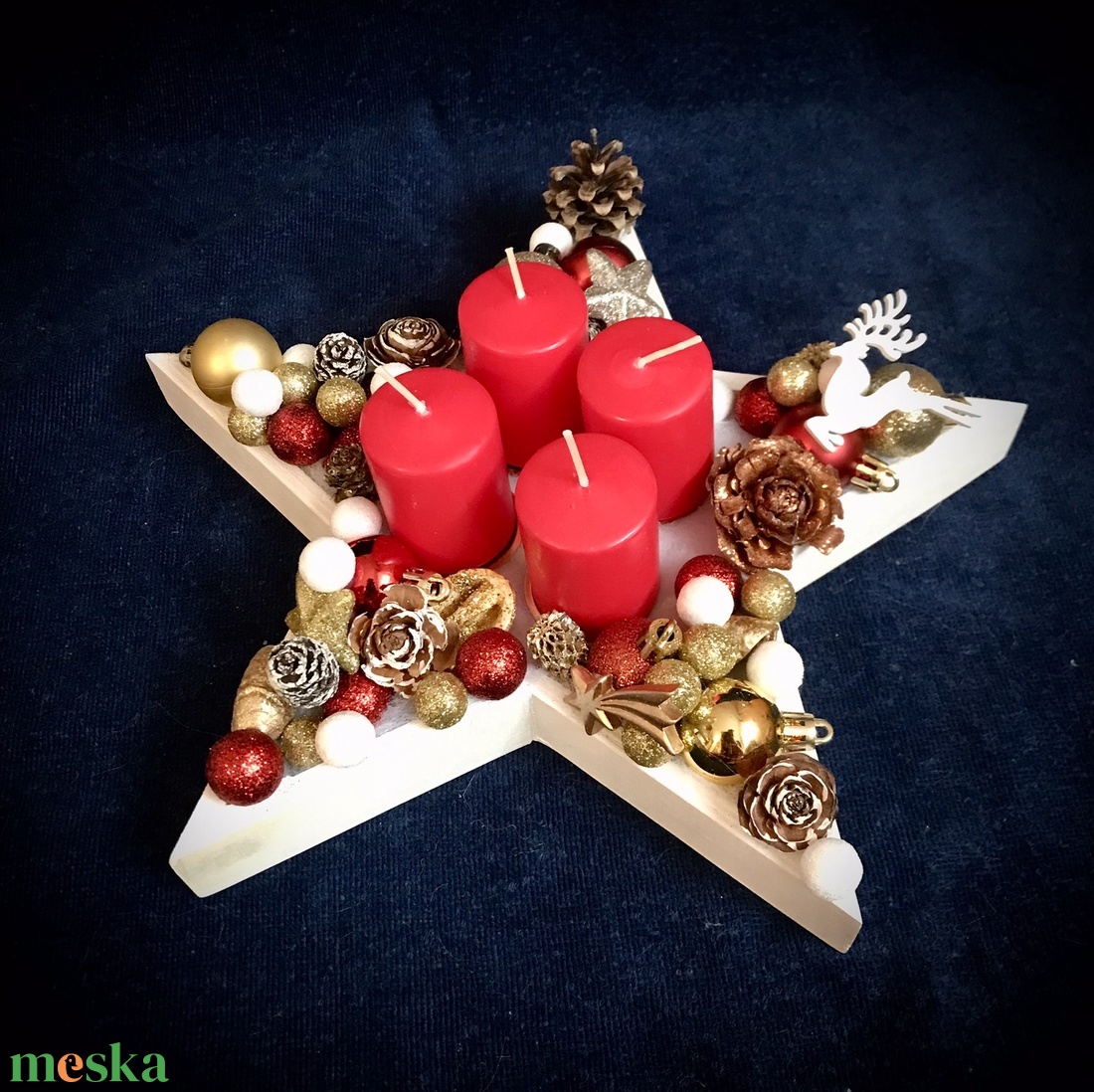 Egy csillagnyi Advent - karácsony - adventi díszek - adventi asztaldísz - Meska.hu