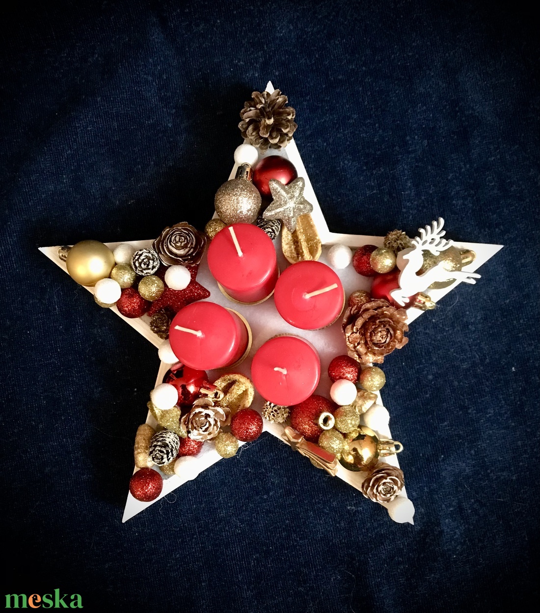 Egy csillagnyi Advent - karácsony - adventi díszek - adventi asztaldísz - Meska.hu