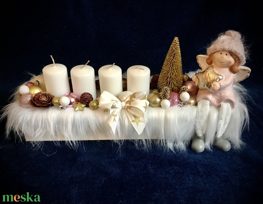 Adventi box angyalkával - karácsony - adventi díszek - adventi asztaldísz - Meska.hu Adventi box angyalkával - karácsony - adventi díszek - adventi asztaldísz - Meska.hu