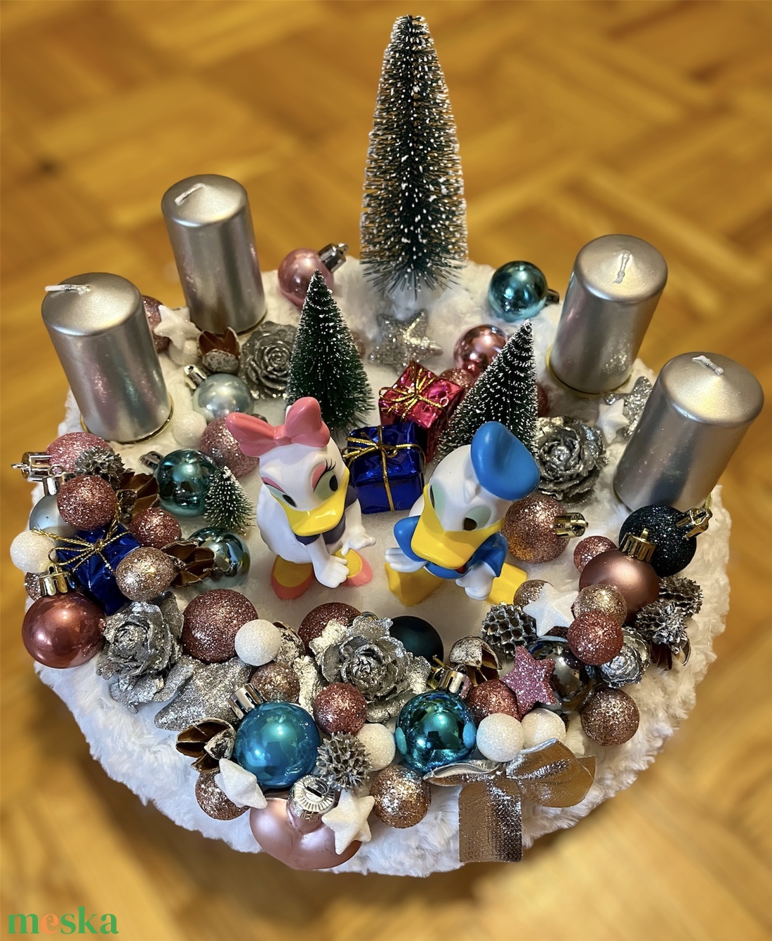 Disney-s Adventi koszorú - karácsony - adventi díszek - adventi koszorú - Meska.hu