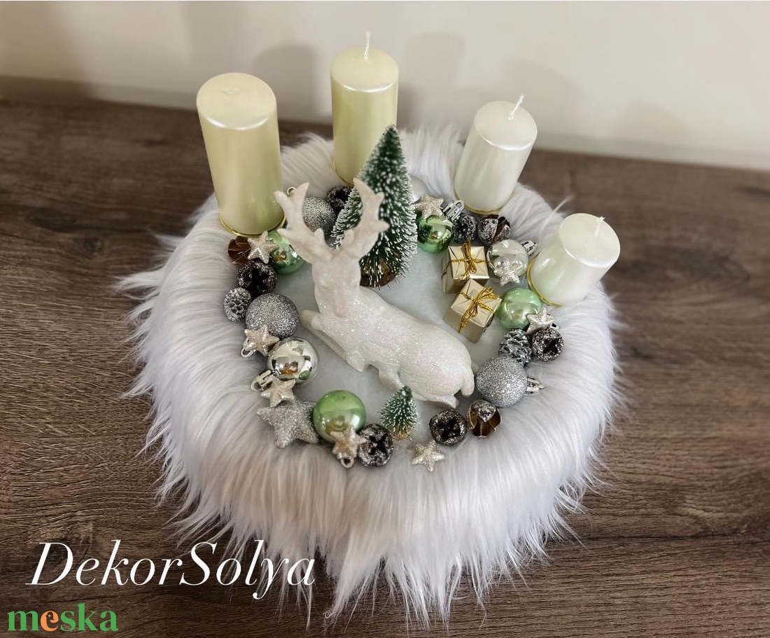 Adventi koszorú - karácsony - adventi díszek - adventi koszorú - Meska.hu