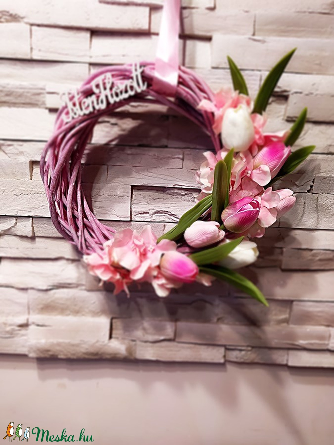 Tavaszi ajtódísz, kopogtató - otthon & életmód - dekoráció - Meska.hu