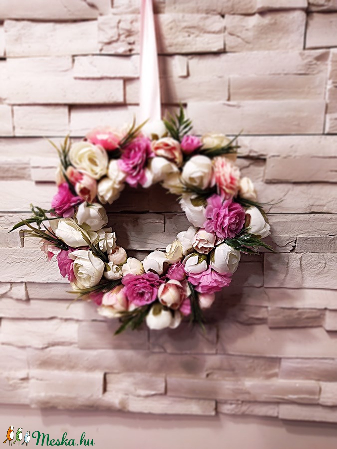 Tavaszi kopogtató - otthon & életmód - dekoráció - Meska.hu