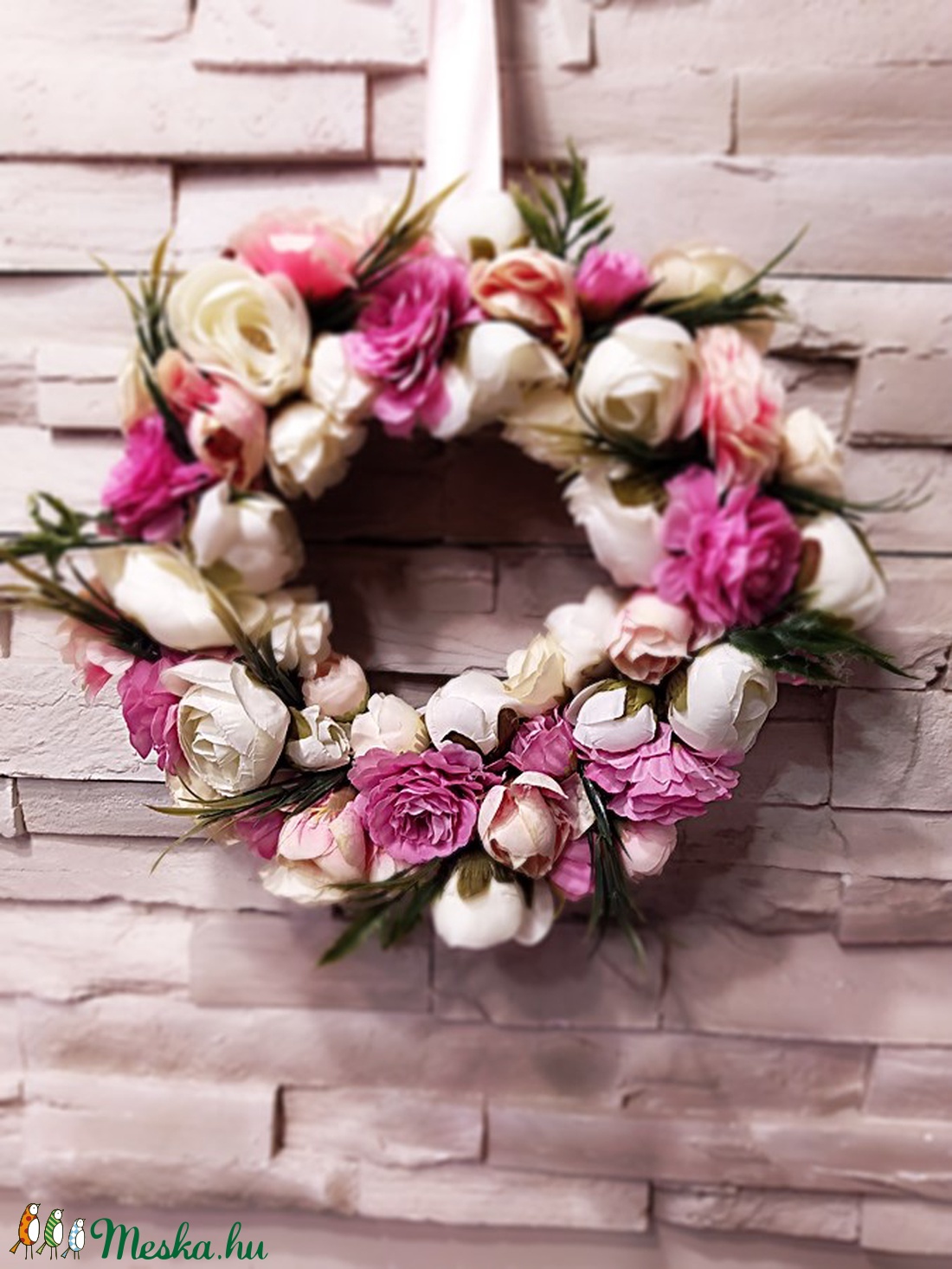 Tavaszi kopogtató - otthon & életmód - dekoráció - Meska.hu