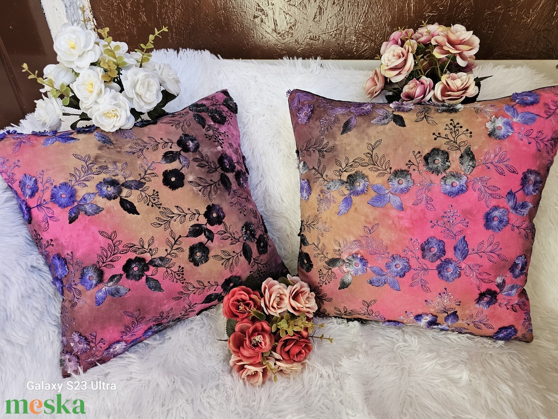 Romantic Flowe- Díszpárna - otthon & életmód - lakástextil - párna & párnahuzat - díszpárna szett  - Meska.hu