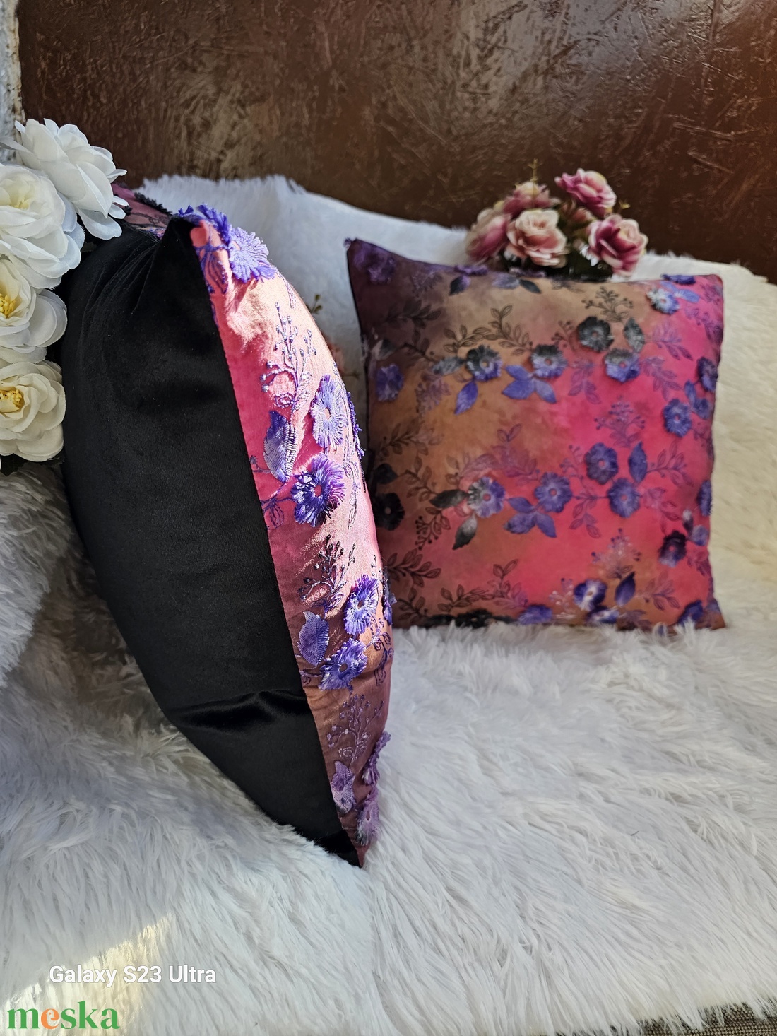 Romantic Flowe- Díszpárna - otthon & életmód - lakástextil - párna & párnahuzat - díszpárna szett  - Meska.hu