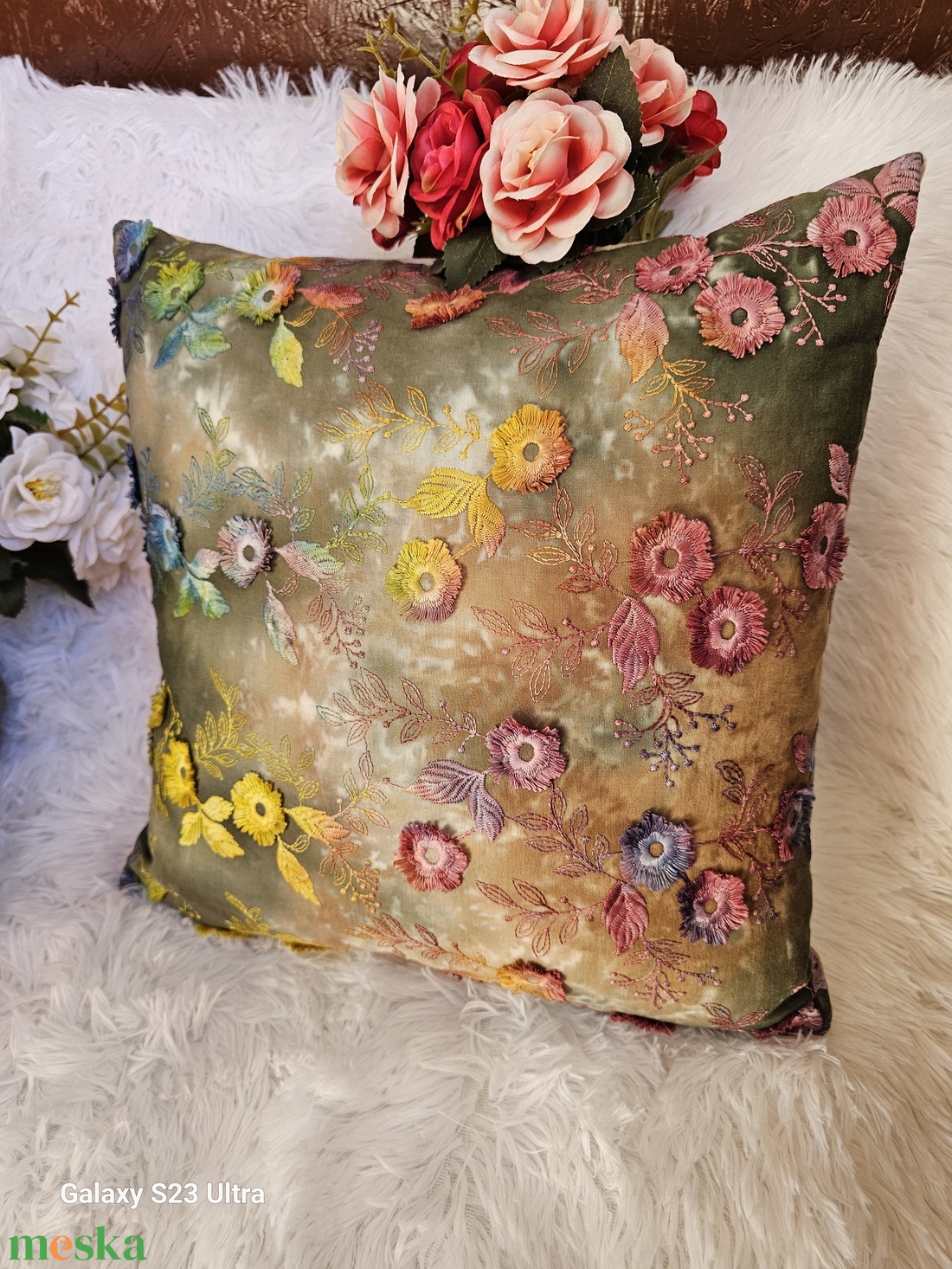 Romantic Garden- Díszpárna  - otthon & életmód - lakástextil - párna & párnahuzat - díszpárna (belsővel együtt) - Meska.hu