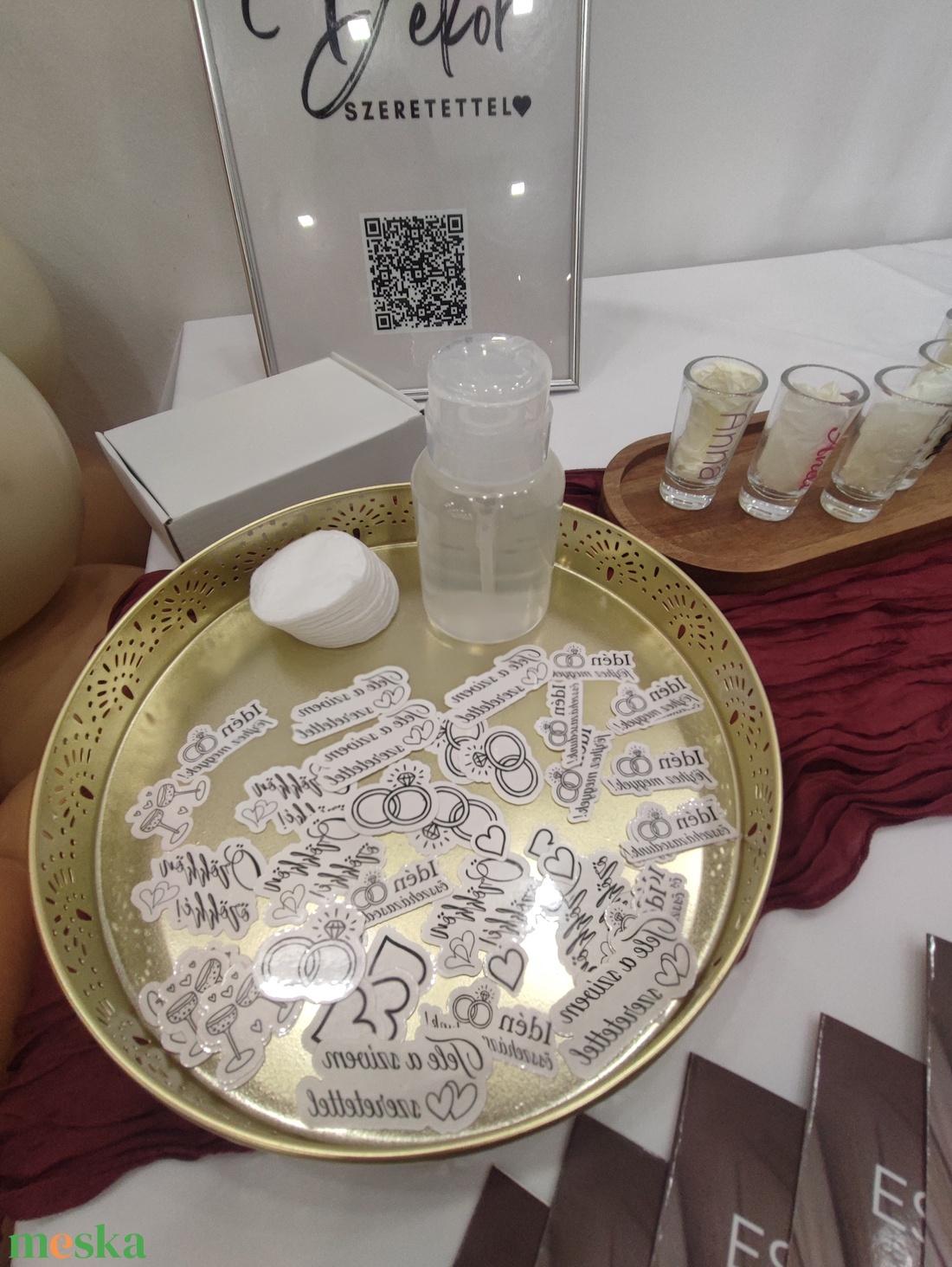 Esküvői ideiglenes tetoválás � lemosható vendégajándék és buli kiegészítő - otthon & életmód - papír, írószer - ideiglenes tetoválás - Meska.hu