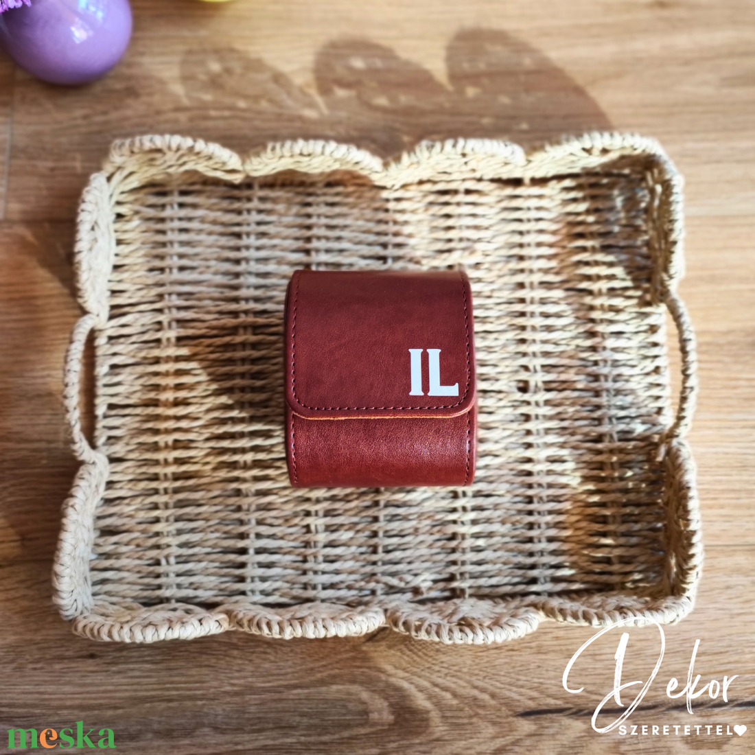 Óratrtó doboz, óratartó box, ajándék férfiaknak, szülőköszöntő ajándék, férfi tanú felkérő ajándék - táska & tok - pénztárca & más tok - pénztárca - férfi pénztárca - Meska.hu