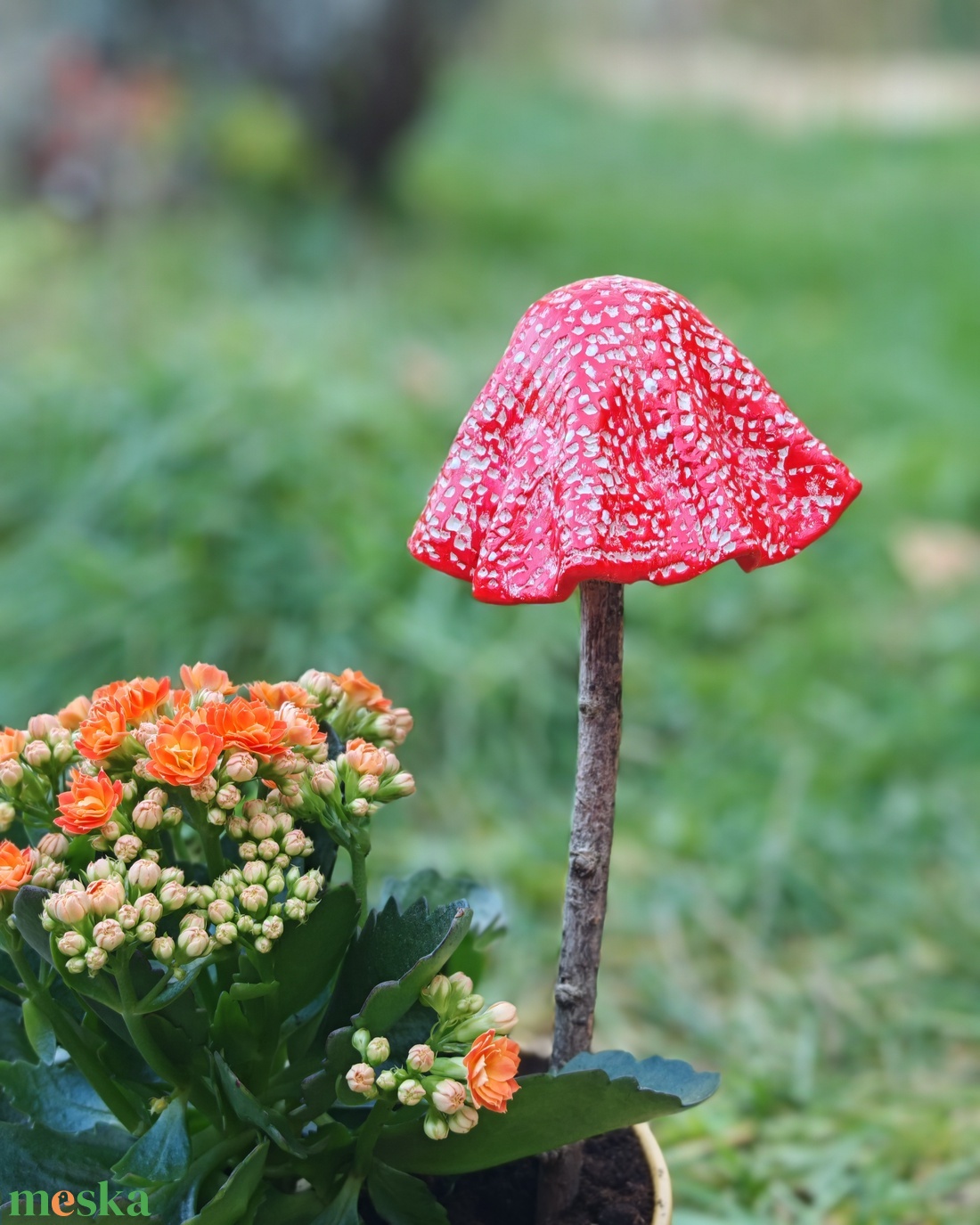 Piros szoknyagomba - otthon & életmód - ház & kert - kerti dísz - Meska.hu