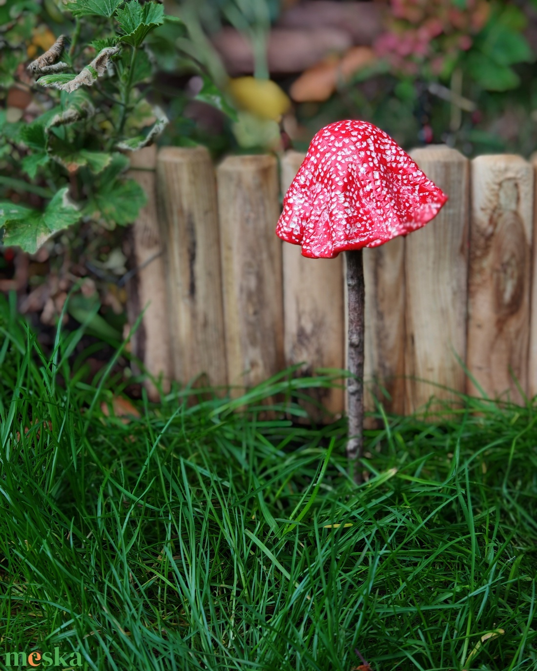 Piros szoknyagomba - otthon & életmód - ház & kert - kerti dísz - Meska.hu