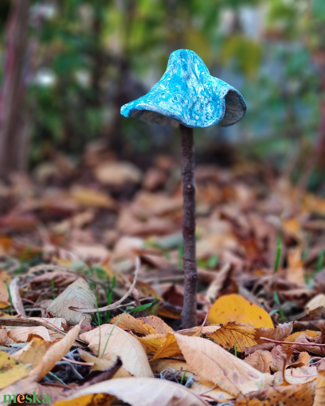 Kék libbenő szoknyagomba - otthon & életmód - ház & kert - kerti dísz - Meska.hu