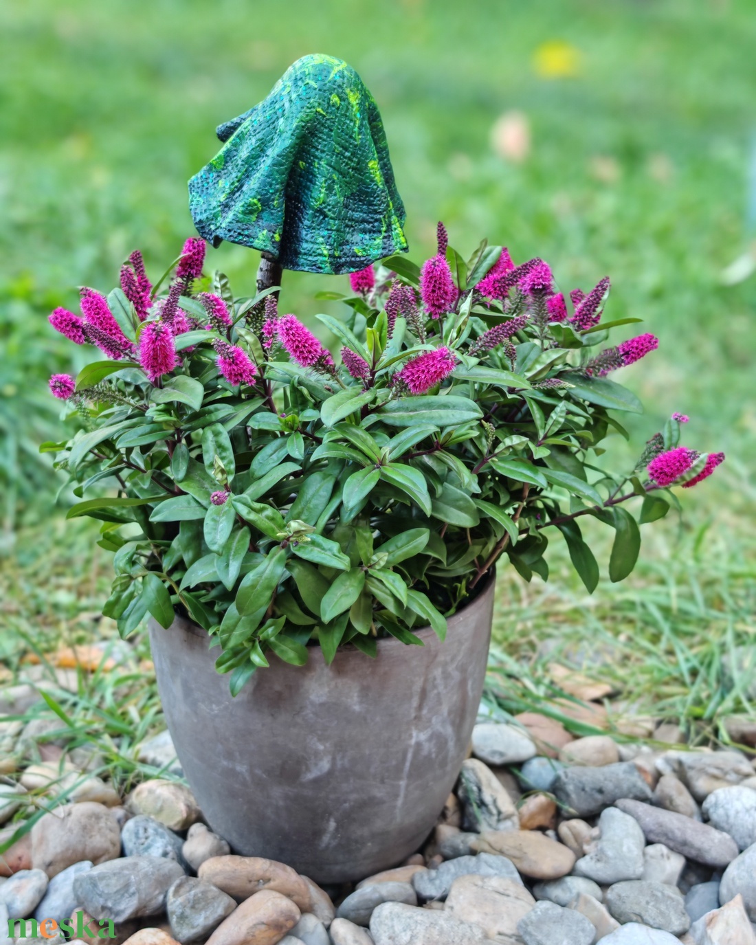 Csillogó fenyőfa gombavirág - karácsony - karácsonyi kültéri dekoráció - Meska.hu