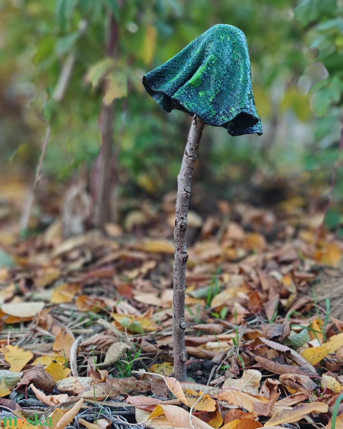 Csillogó fenyőfa gombavirág - karácsony - karácsonyi kültéri dekoráció - Meska.hu